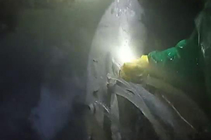 莱芜消防水池堵漏现场